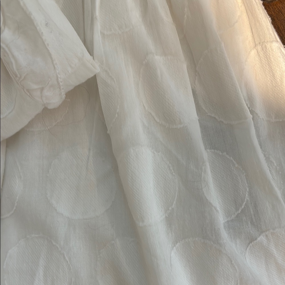 Greylin White Buttoned Ruffled Mini Sundress - Picture 7 of 7